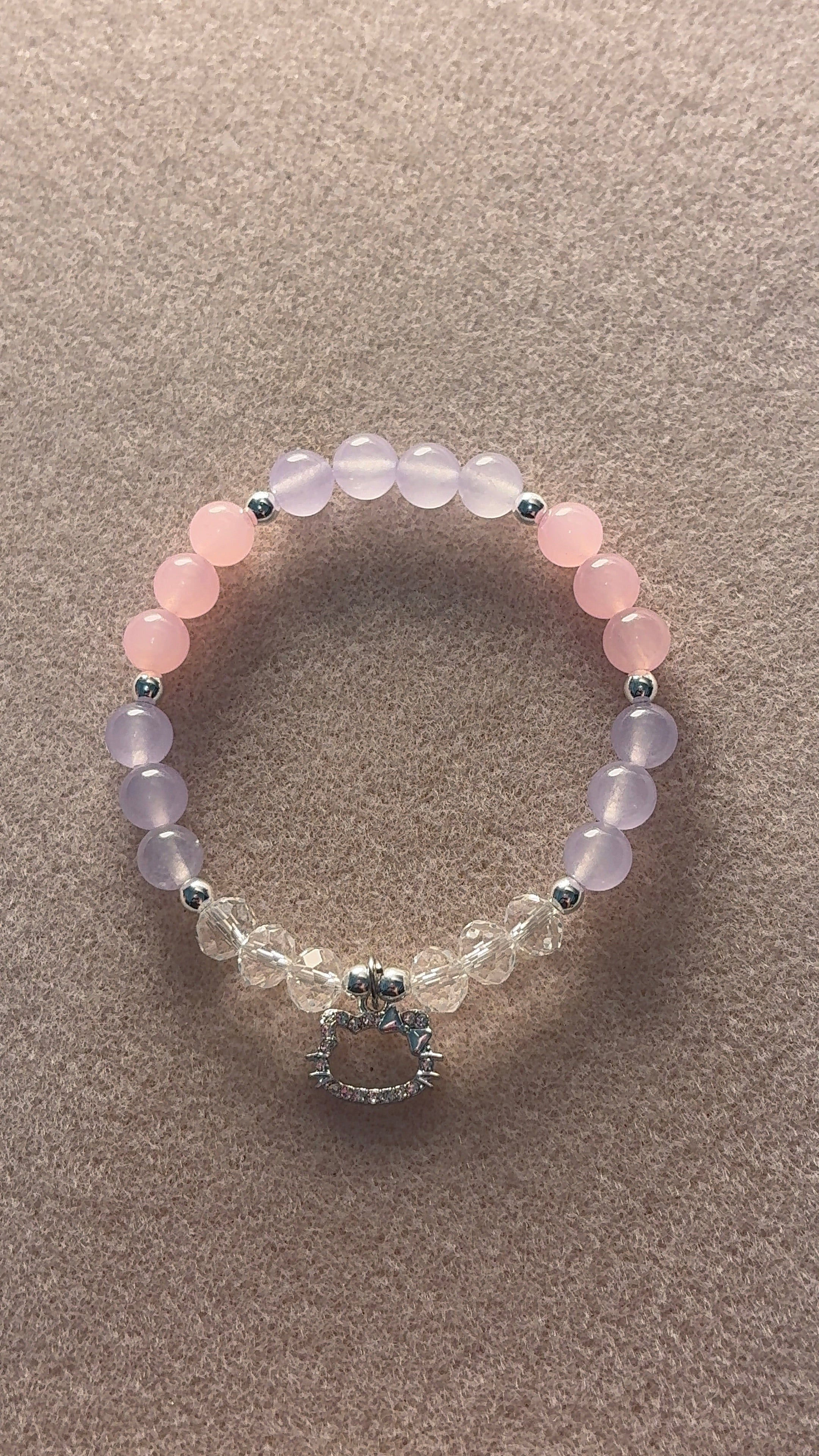 HK - pink and purple bracelet
