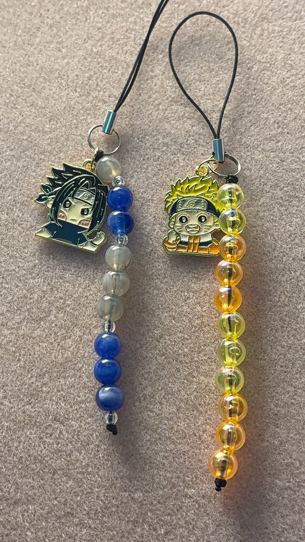 Naruto & Sasuke keychains