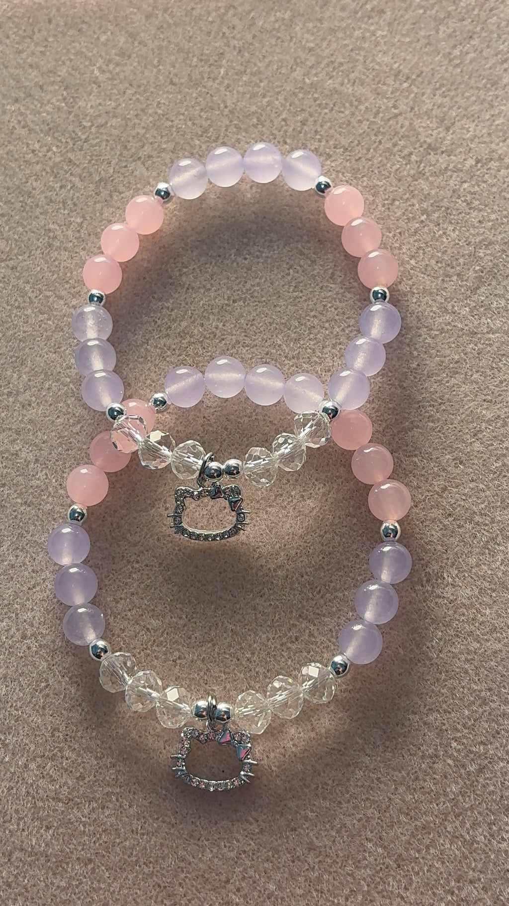 HK - pink and purple bracelet