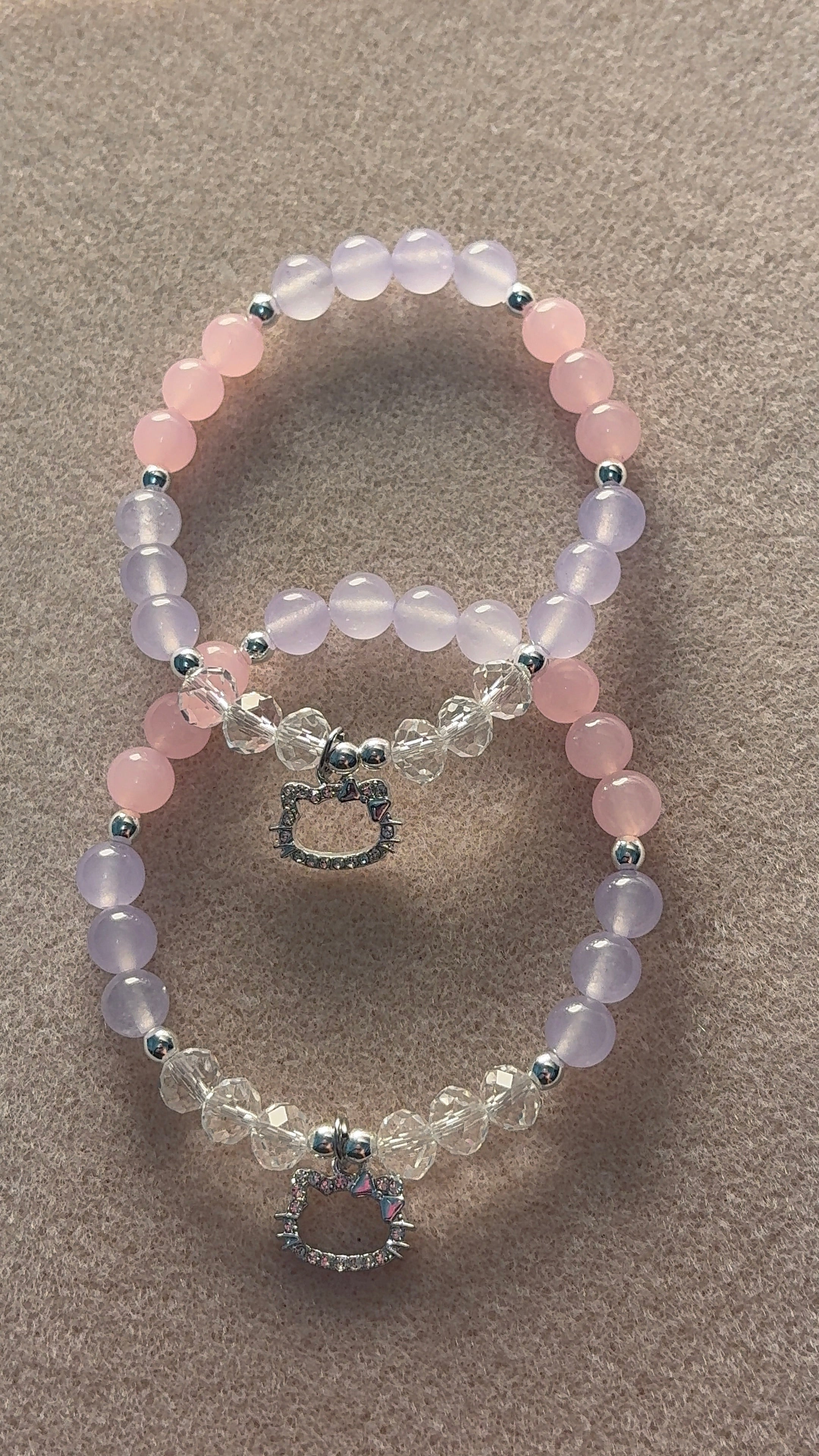 HK - pink and purple bracelet