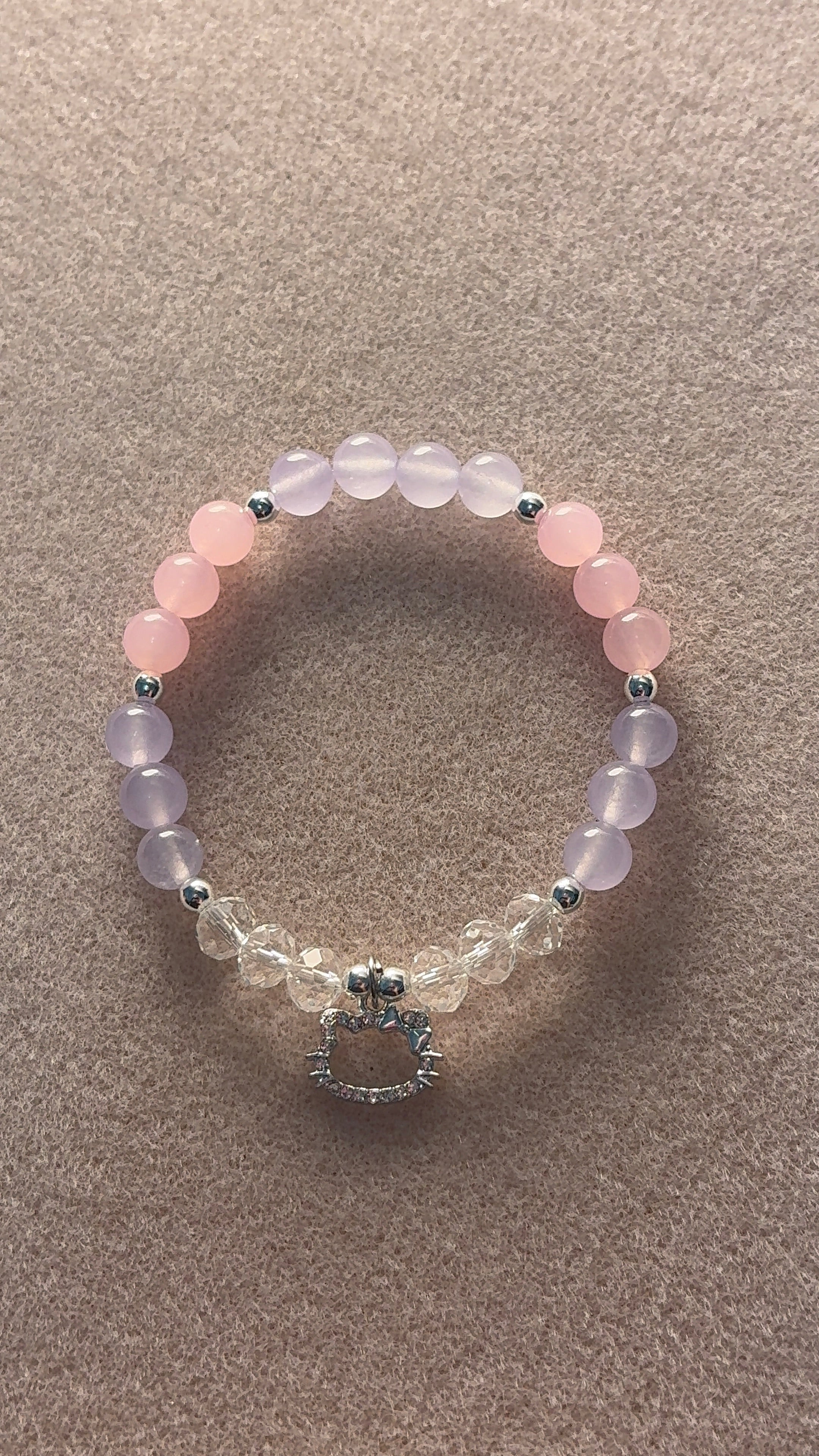 HK - pink and purple bracelet