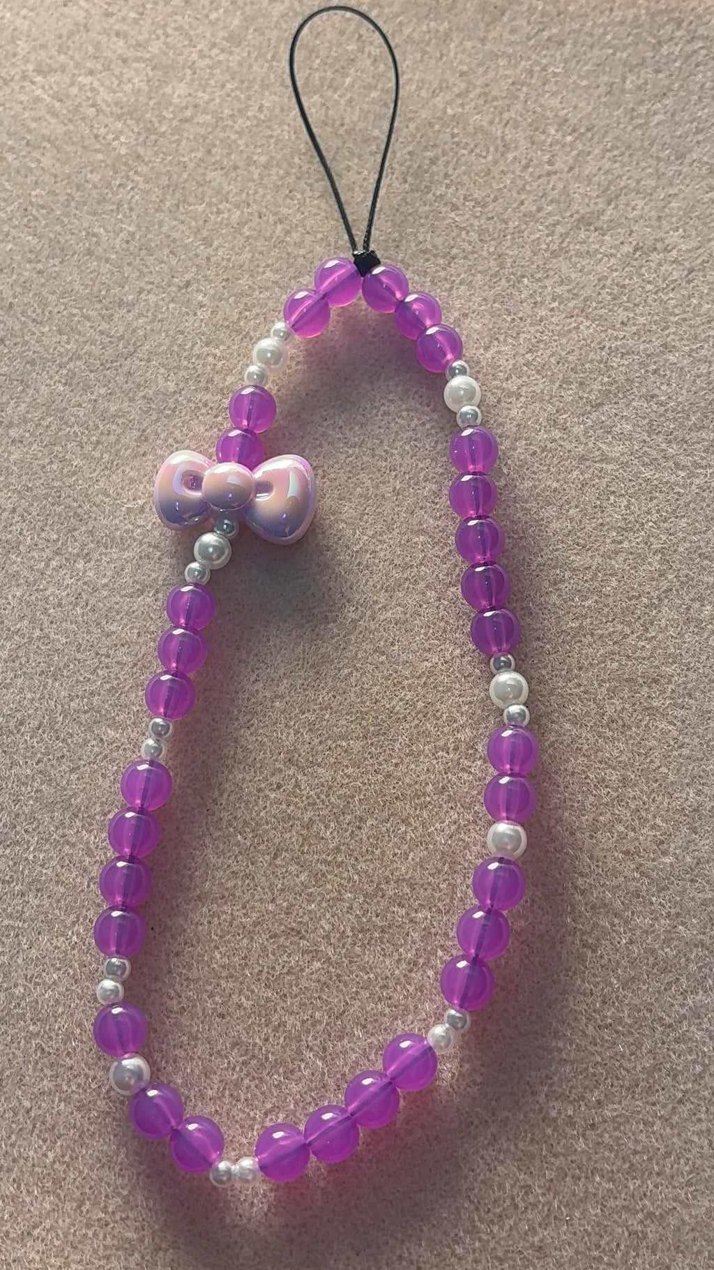 Bow- purple Phone charm