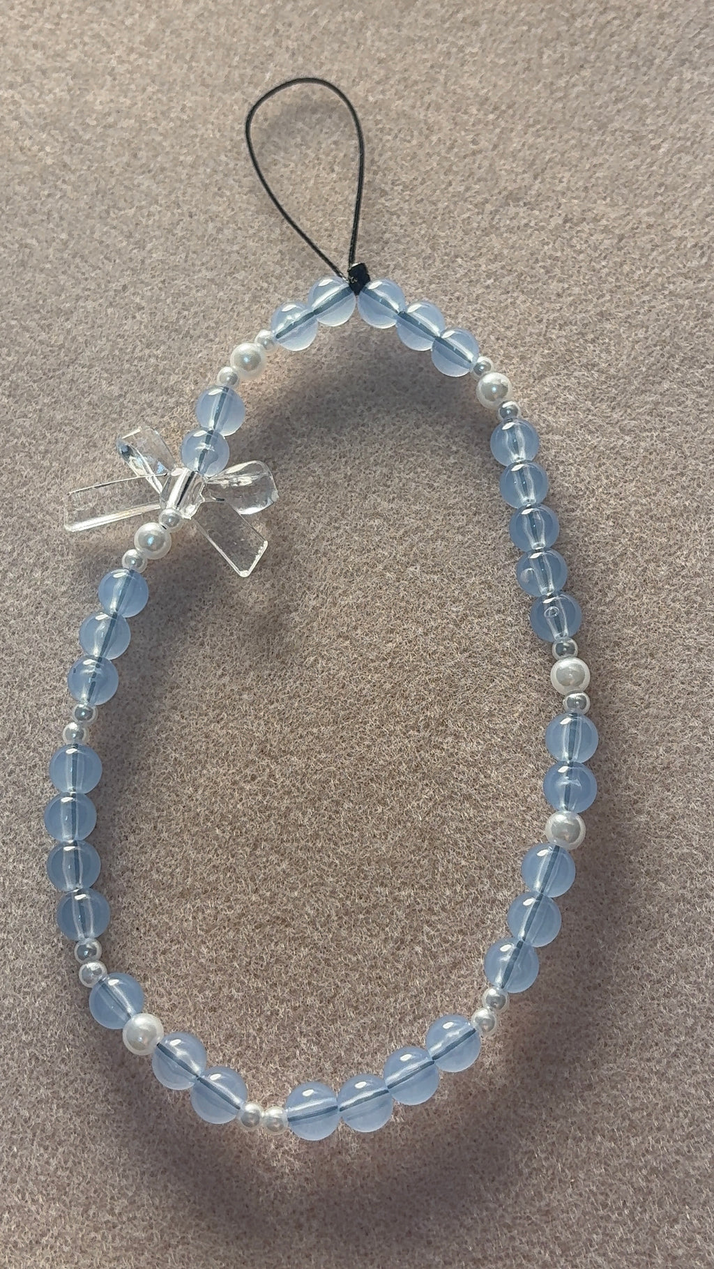 Blue - bow phone charm