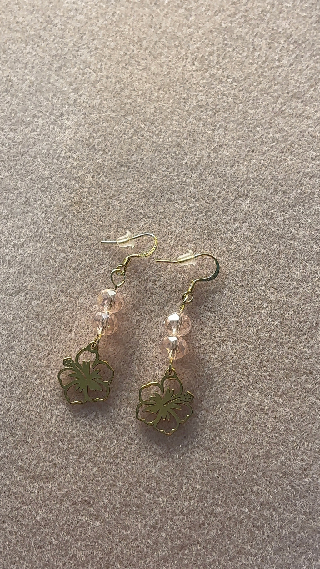 Hibiscus earrings