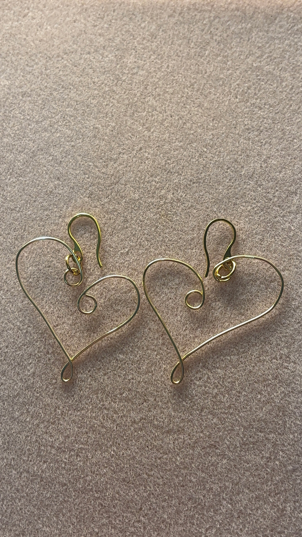 Wire Heart Earrings